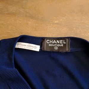 VINTAGE Authentic Chanel v- neck